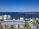 Aerial view of multi-Gathering residence near the gulf, with beautiful views of the Gulf of Mexico at 340 Causeway Blvd # 108, Dunedin, FL 34698