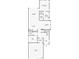 Detailed floor plan of the first floor, featuring a living room, kitchen, office, garage, and bedrooms with closet sizes at 4522 Tramanto Ln, Wesley Chapel, FL 33543