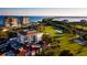 Aerial photo of the condo community and adjacent golf course, all with beautiful waterfront views at 6269 Palma Del Mar S Blvd # 111, St Petersburg, FL 33715