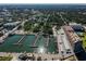 Expansive aerial view of the marina, boat docks, and surrounding community at 634 Edgewater Dr # 744, Dunedin, FL 34698