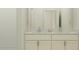 Bright bathroom features a dual-sink vanity with elegant countertops and subway tile shower at 9640 Runaway Breeze Dr, Land O Lakes, FL 34637
