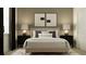Inviting bedroom with coordinated decor, soft lighting, and plush bedding at 9640 Runaway Breeze Dr, Land O Lakes, FL 34637