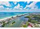 Coastal homes line the waterway with ocean beaches on the Gulf of Mexico at 10215 Regal Dr # 45, Largo, FL 33774