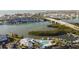 Aerial view features the waterway, bridge, and beautiful community and condo complexes at 11320 Harbor Way # 1725, Largo, FL 33774