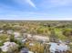 Sprawling aerial view of a residential neighborhood, showcasing tree-lined streets and community landscape at 1621 S Keene Rd, Clearwater, FL 33756