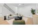 Comfortable living area featuring a plush sectional and modern decor at 216 N Hesperides St, Tampa, FL 33609