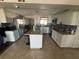 Well-equipped kitchen featuring white cabinetry, granite countertops, and stainless steel appliances at 2344 Tahitian Dr, Holiday, FL 34691
