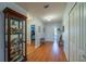 Inviting foyer with gleaming hardwood floors and ample closet space for convenient storage at 2720 Lancaster Dr, Sun City Center, FL 33573