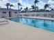 Inviting community pool with clear blue water, seating, and a fence for added safety at 310 Kensington Lake Cir, Brandon, FL 33511
