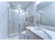 Bathroom featuring a glass enclosed shower and countertop at 3215 W De Leon St # 6, Tampa, FL 33609