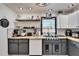 Bright kitchen featuring butcher block counters, stainless steel sink, and modern fixtures at 4118 Ramona Dr, Spring Hill, FL 34606