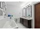 Bright bathroom with soaking tub and vanity at 111 N 12Th St # 1819, Tampa, FL 33602