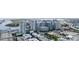 Stunning aerial view of the cityscape featuring modern buildings, waterways, and lush greenery at 111 N 12Th St # 1819, Tampa, FL 33602