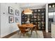 Well lit dining area featuring artwork and colorful decor at 111 N 12Th St # 1819, Tampa, FL 33602