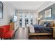 Cozy main bedroom with large windows and tasteful decor at 111 N 12Th St # 1819, Tampa, FL 33602