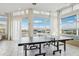 Bright recreation room featuring ping pong tables and large windows with views at 111 N 12Th St # 1819, Tampa, FL 33602