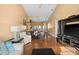 Combined living and dining area with hardwood floors and lots of light at 12308 Sun Vista W Ct # 45, Treasure Island, FL 33706