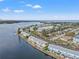An elevated waterfront view showcases serene waterways and beautiful coastal living at 209 Seahorse Se Dr # D, St Petersburg, FL 33705