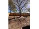 Private backyard with a mature shade tree, wooden fence, and plenty of room to enjoy at 2602 Surrey Dr, Palm Harbor, FL 34684
