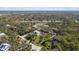 Lovely aerial view of the home showing its landscaped yard and neighborhood at 375 Wellington Ave, Oldsmar, FL 34677