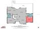 Detailed floor plan showcasing the layout of the home, including the kitchen and bedrooms at 375 Wellington Ave, Oldsmar, FL 34677