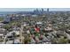 Aerial view of neighborhood, home and proximity to downtown at 436 12Th Ne Ave, St Petersburg, FL 33701