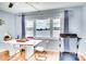 Open dining area offers water views through a large window at 4750 Cove Cir # 706, St Petersburg, FL 33708