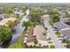 Aerial view of the community, showcasing its proximity to a waterway and the layout of the homes at 6409 92Nd N Pl # 1101, Pinellas Park, FL 33782