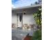 Close up of the entrance featuring a decorative glass door and attractive stone facade at 1214 Windsor Cir, Brandon, FL 33510