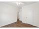 A bright bedroom with two open doorways at 1515 14Th S St, St Petersburg, FL 33705