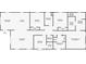 Detailed floor plan showcasing the layout of the bedrooms, bathrooms, kitchen, and living areas at 1515 14Th S St, St Petersburg, FL 33705