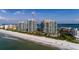 Beautiful view of beachfront condos with private pools and landscaped grounds with access to the pristine beach at 1560 Gulf Blvd # 502, Clearwater Beach, FL 33767