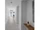 Bright hallway with neutral tones, modern decor, and unique architectural features at 301 1St S St # 1201, St Petersburg, FL 33701
