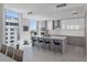 Modern eat-in kitchen with stainless steel appliances, island seating, and ample natural light at 301 1St S St # 1201, St Petersburg, FL 33701