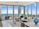 Bright living room features ocean views, comfortable seating, and stylish contemporary decor at 301 1St S St # 1201, St Petersburg, FL 33701