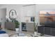 Stylish living space featuring a modern bar area, sophisticated decor, and a serene ambiance at 301 1St S St # 1201, St Petersburg, FL 33701