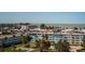 Community aerial showcasing the buildings and landscaping at 420 64Th Ave # 907, St Pete Beach, FL 33706