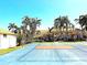 Outdoor basketball court with palm trees, providing an area for recreational activities at 4275 Castlebridge Ln # 1325, Sarasota, FL 34238