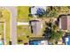 Bird's eye view highlights the property's layout and surrounding residential area at 564 Florida S Cir, Apollo Beach, FL 33572