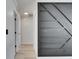 Bright hallway featuring light hardwood floors and stylish architectural detail for added interest at 564 Florida S Cir, Apollo Beach, FL 33572
