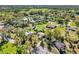 Scenic aerial view of a rural neighborhood with large lots and mature trees at 2903 Oak Crest Dr, Plant City, FL 33565
