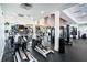 Well-equipped gym featuring modern cardio machines, weights, and ample space for a complete workout routine at 5047 Summit View Dr, Brooksville, FL 34601