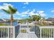 Dock view with view of the channel at 6606 Dolphin Cove Dr, Apollo Beach, FL 33572