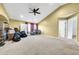 Bonus Room with neutral walls, a vaulted ceiling, and neutral carpet at 1602 Brilliant Cut Way, Valrico, FL 33594