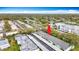 Bird's eye view of the real estate property and surrounding neighborhood at 1655 S Highland Ave # G164, Clearwater, FL 33756
