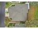 An aerial view shows the roof and well-maintained landscaping of this lovely single Gathering home at 2129 Acadia Greens Dr, Sun City Center, FL 33573