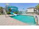 Community pool area with slides, splash pads, and resort style pool for the whole Gathering at 30280 Southernwood Ct, Wesley Chapel, FL 33543