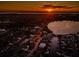 Stunning sunset view over waterfront homes and canals, offering tranquil coastal living at 315 Manatee Ln, Tarpon Springs, FL 34689