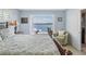 Bedroom with beautiful water views and waterfront dock at 330 176Th Avenue Cir, Redington Shores, FL 33708
