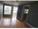The living room offers hardwood floors, fresh paint, and a modern feel at 3718 19Th S Ave, St Petersburg, FL 33711